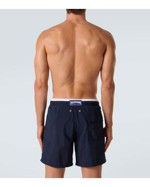 Vilebrequin Blue Moka Swim Trunks for men