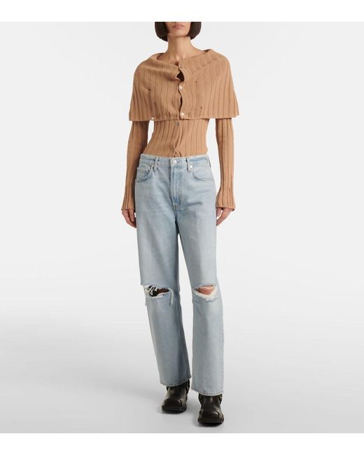 Citizens of Humanity Blue Miro High-Rise Wide-Leg Jeans
