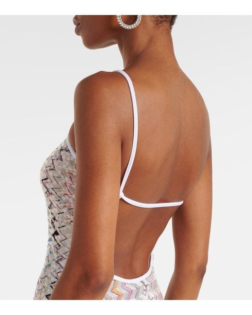 Missoni White Zigzag Beach Dress