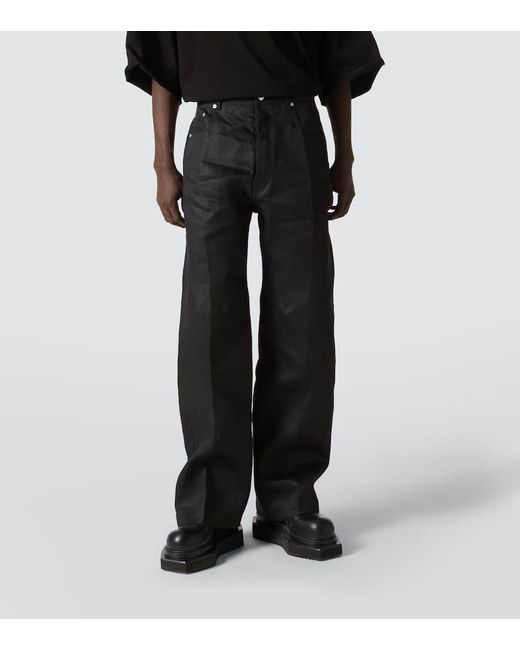 Pantaloni A Gamba Larga Geth di Rick Owens in Black da Uomo
