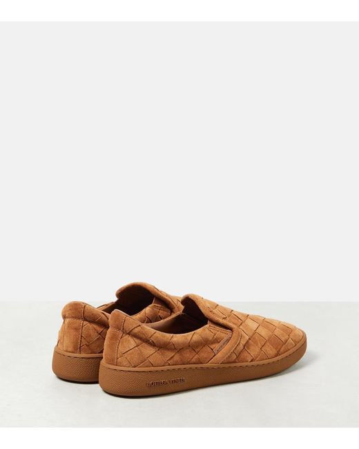 Bottega Veneta Brown Sawyer Suede Slip-On Sneakers