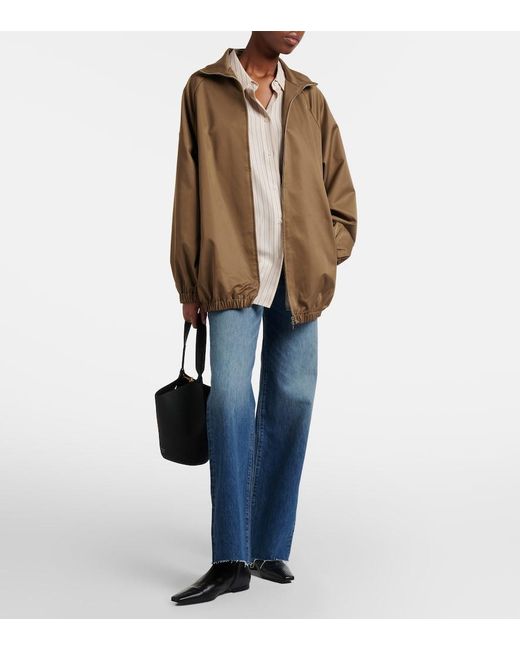 SLVRLAKE Denim Blue Grace Faded Wide-Leg Jeans