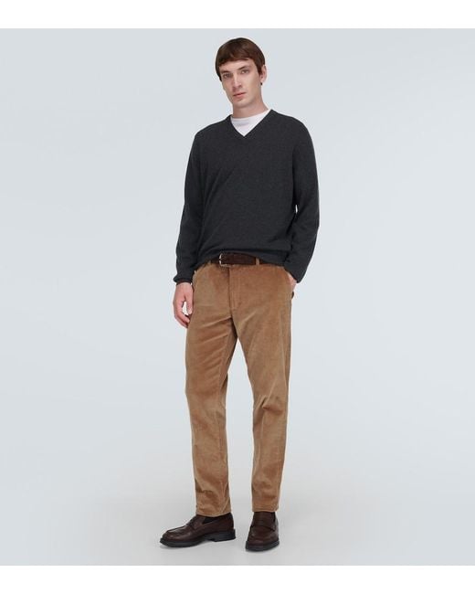 Loro Piana Black Scollo Cashmere Sweater for men