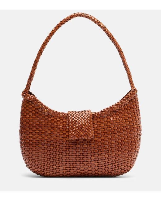 Rixo Brown X Dragon Diffusion Saorise Small Shoulder Bag