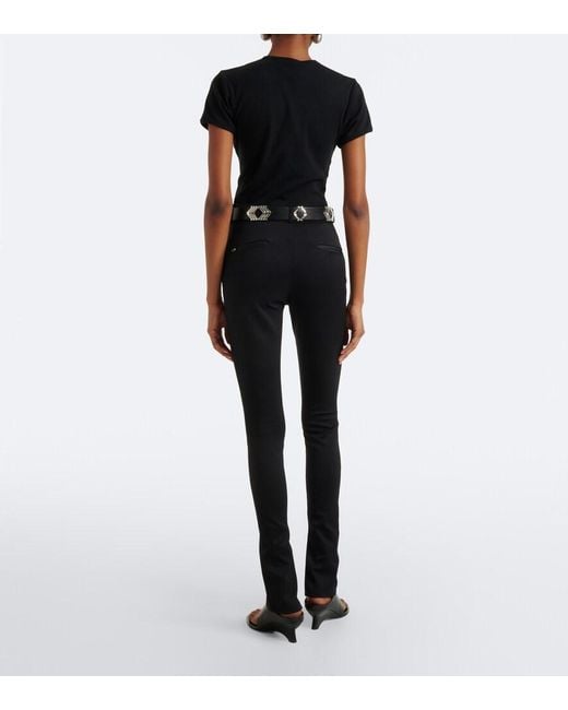 Coperni Blue High-Rise Slim Pants