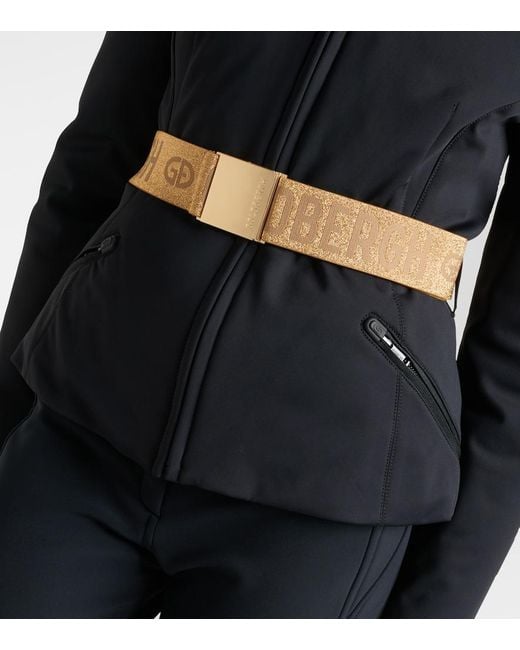 Goldbergh Black Hida Faux Fur-Trimmed Ski Jacket