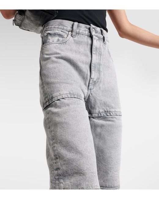 Y. Project Gray Straight Jeans Multi Cuff