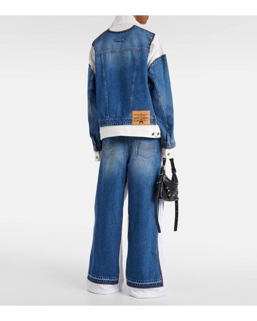 Jean Paul Gaultier Blue Paneled Denim Jacket