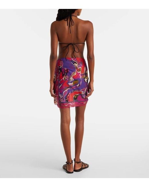 Emilio Pucci Pink Pareo Orchidee Aus Baumwolle