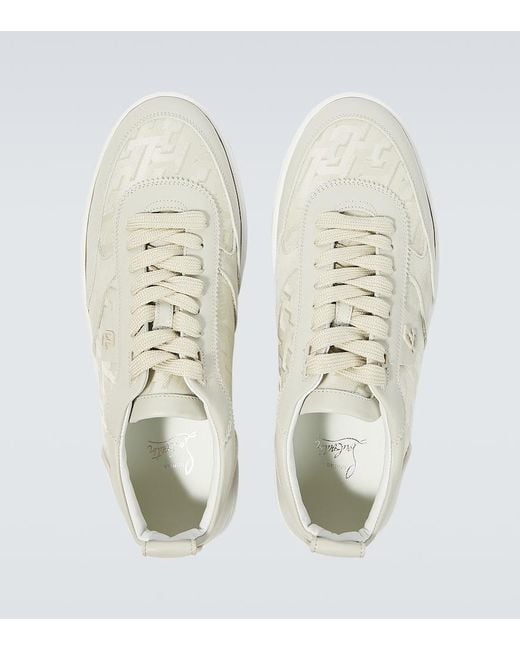 Christian Louboutin Sneakers Happyrui Mit Leder in White für Herren