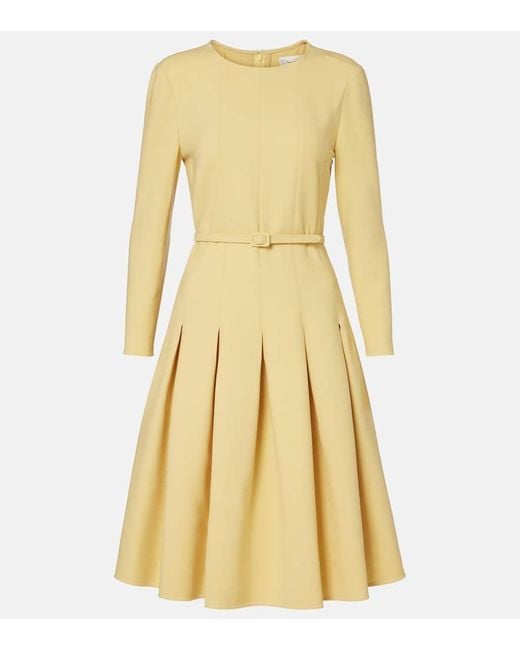 Abito Midi di Oscar de la Renta in Yellow