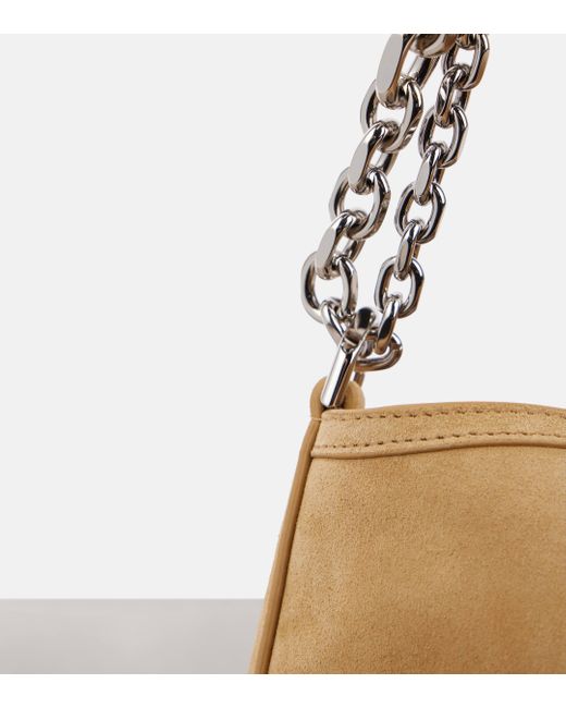 Givenchy Metallic Voyou Medium Suede Shoulder Bag