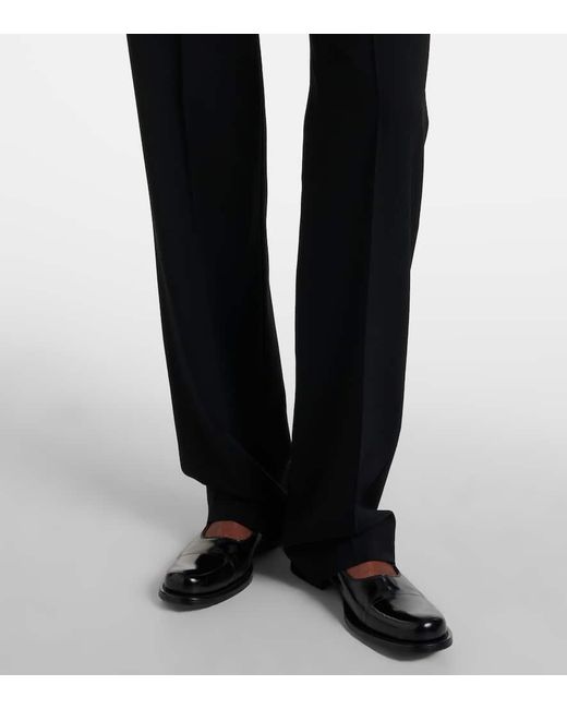 The Row Blue Gerade Hose Hiram Aus Wolle