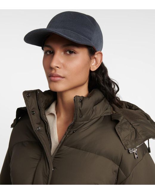 Loro Piana Blue Cashmere Cap