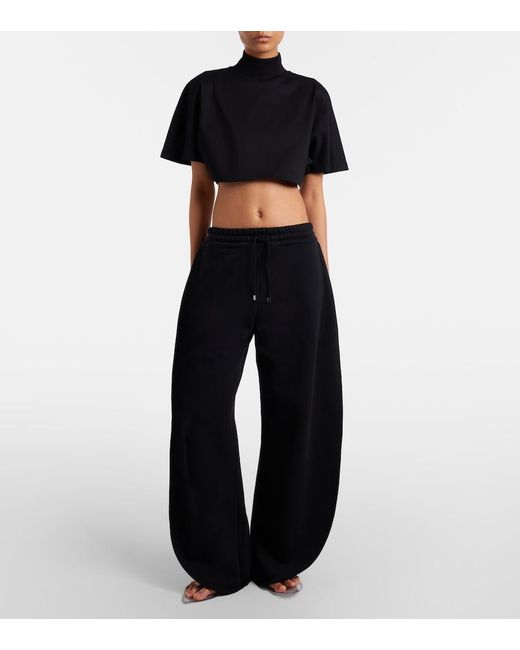 Alaïa Black Cotton Jersey T-Shirt