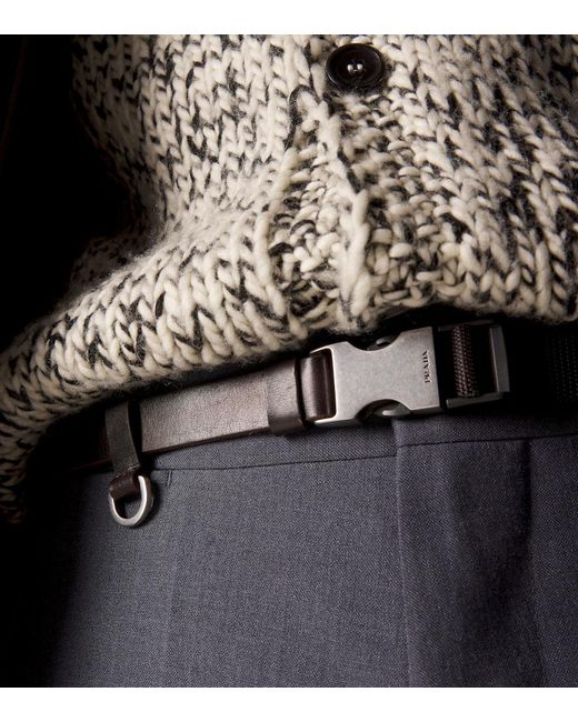 Prada Guertel Aus Leder in Black für Herren