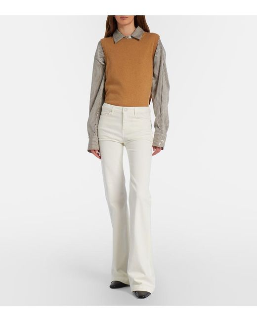 AG Jeans White Tropea Flared Jeans