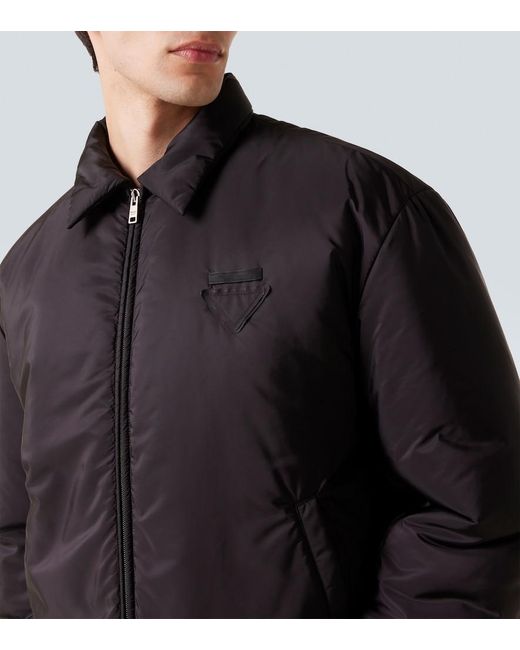 Prada Blue Re-Nylon Padded Jacket for men