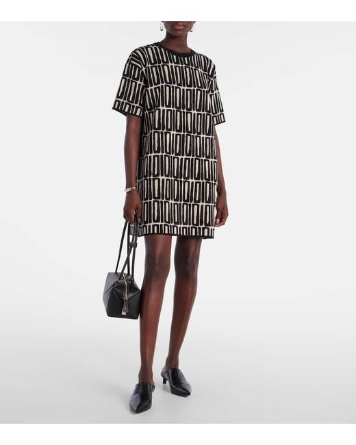 Max Mara Black Minikleid Ospite Aus Baumwolle