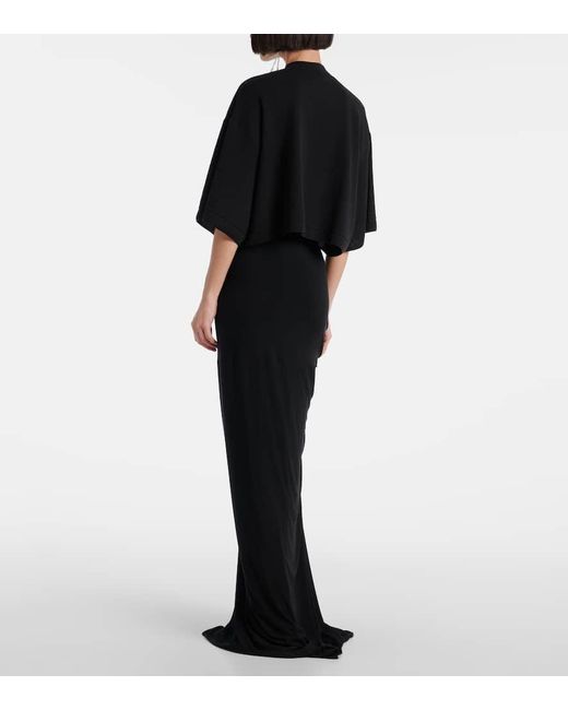 Alaïa Black Cropped-Top Aus Einem Baumwollgemisch