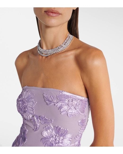 ROTATE BIRGER CHRISTENSEN Purple Maxikleid