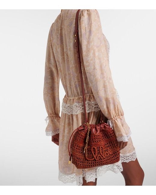 Borsa A Secchiello Mini di Chloé in Red