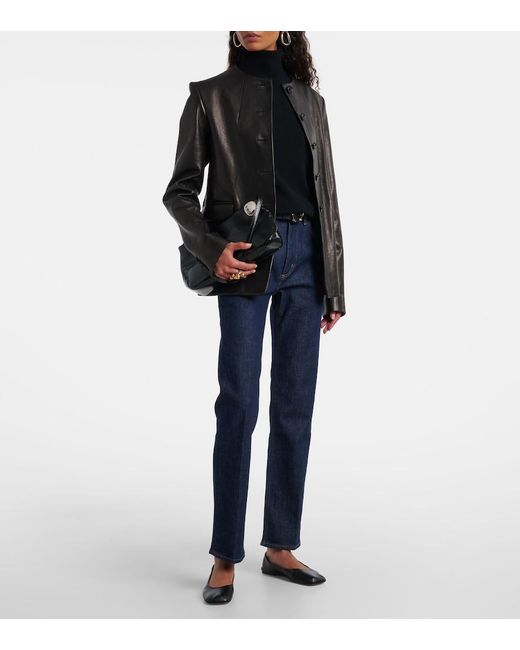 Citizens of Humanity Blue Zurie High-Rise Straight Jeans