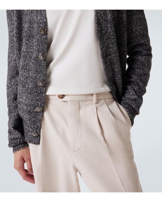 Brunello Cucinelli Natural Cotton Chinos for men