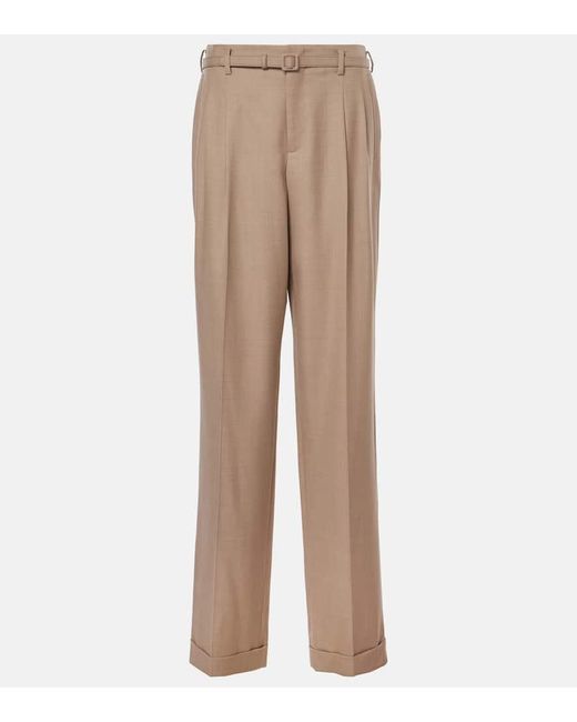 Pantalon Droit Stamford A Taille Haute En Laine Ralph Lauren en coloris Natural