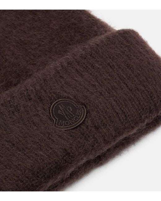 Moncler Brown Muetze Aus Einem Mohairgemisch