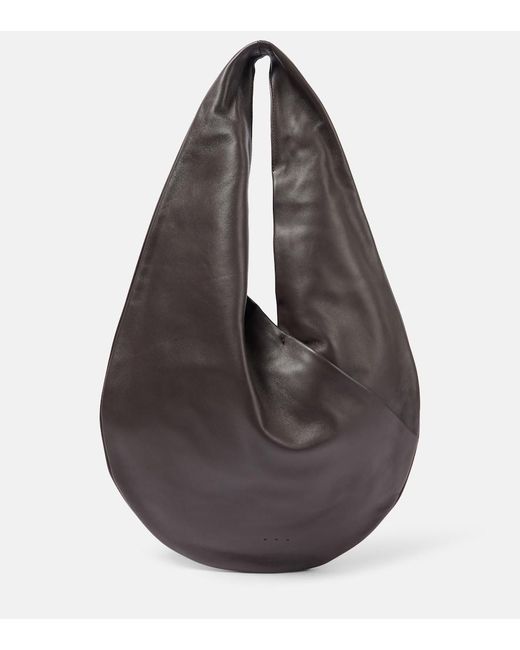 Aesther Ekme Brown Ora Leather Shoulder Bag