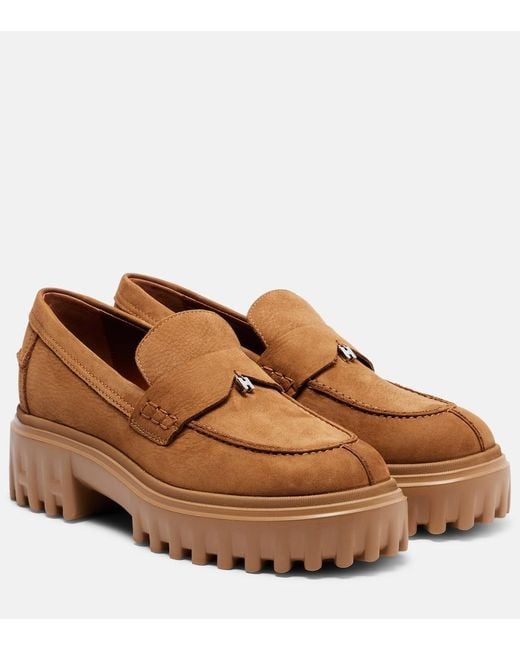Mocassini Con Plateau H700 di Hogan in Brown