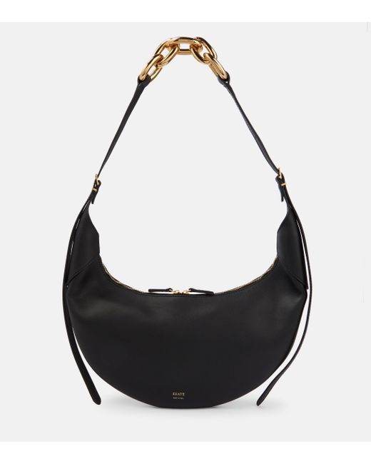 Khaite Alessia Medium Leather Shoulder Bag in Black | Lyst Australia