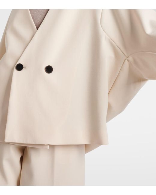 FFORME Natural Velma Oversized Wool-Blend Blazer