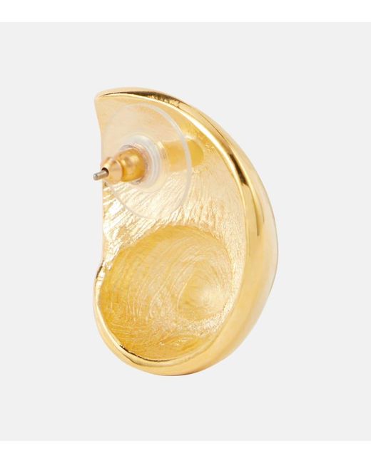 Pendientes Natica chapados en oro de 18 ct Jennifer Behr de color Metallic