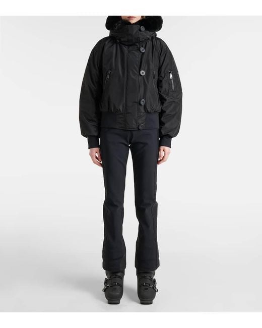 Goldbergh Black Skijacke Jeanne Mit Faux Fur