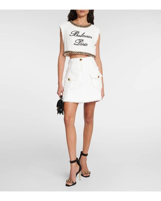 Balmain White Skirts