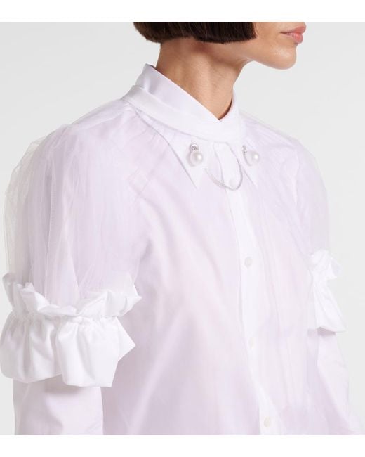 Noir Kei Ninomiya White Top Aus Tuell