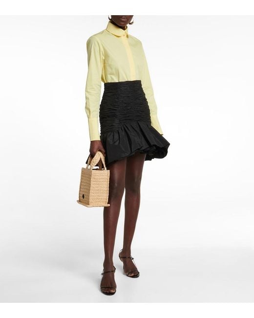 Patou Yellow Oversized Cotton Poplin Shirt