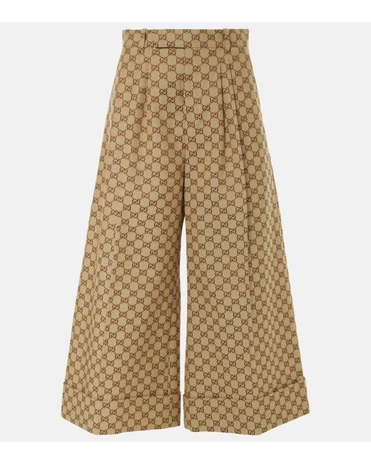 パンツ GUCCI SLATE WOOL WIDE-LEG PANT Gucci Slate Wool Wide-Leg Pant – LOZURI®