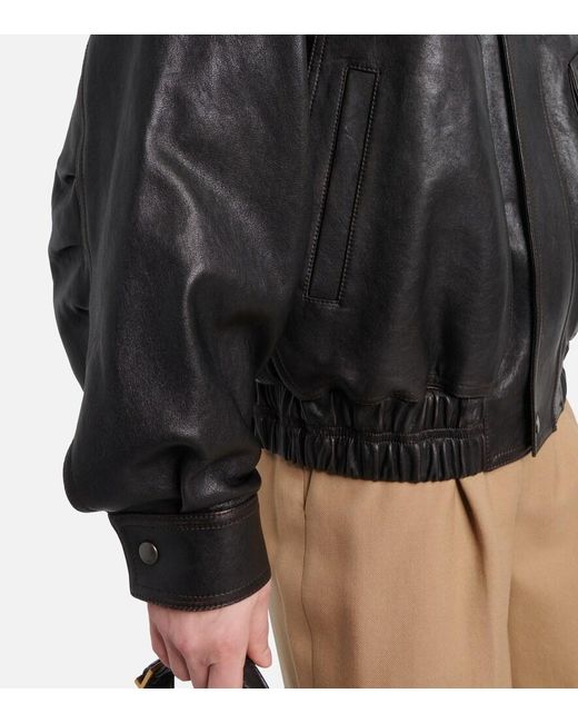 Saint Laurent Black Leather Jacket