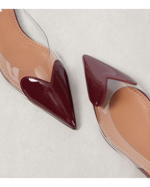 Alaïa Brown Slingback-Ballerinas Le Cour Mit Lackleder