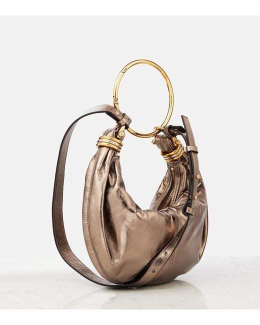 Chloé Pink Bracelet Small Leather Shoulder Bag