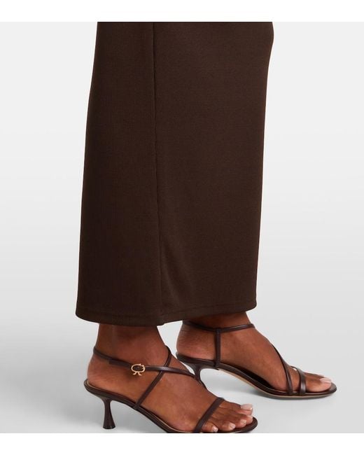 Christopher Esber Brown Gathered Maxi Skirt