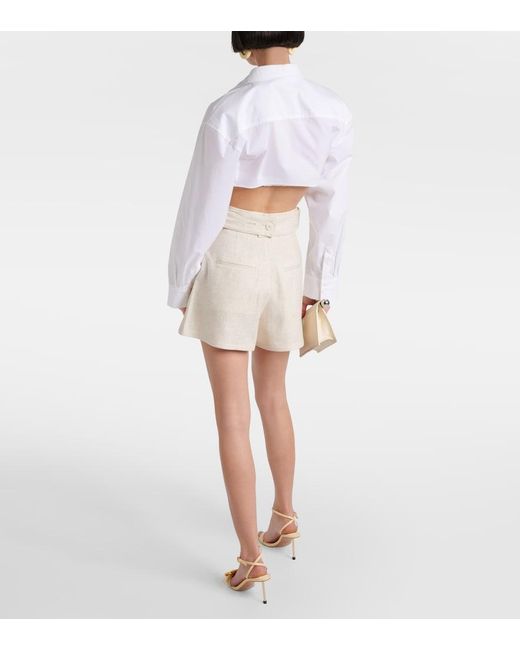 Jacquemus Natural Le Short Bari Shorts