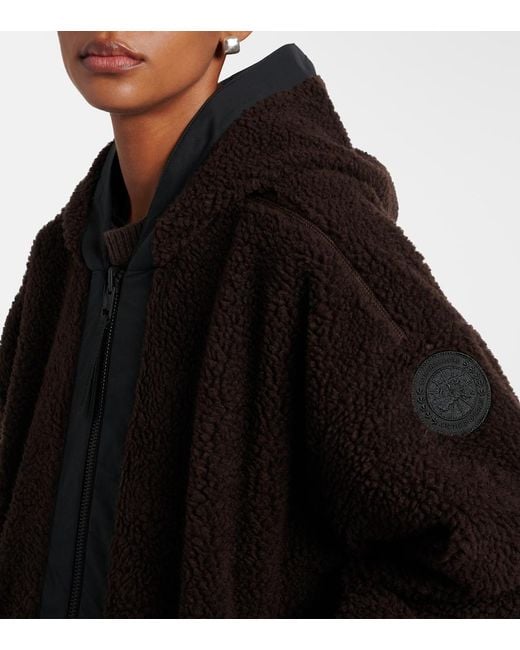 Canada Goose Black Alberni Reversible Teddy Jacket