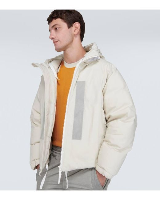 Stone Island Marina Cotton Puffer Jacket in Natural for Men | Lyst