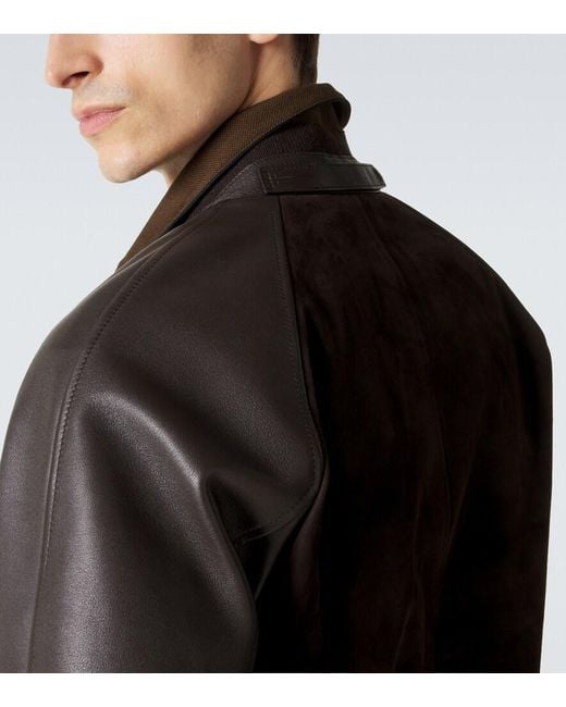 Tom Ford Black Leather Jacket for men