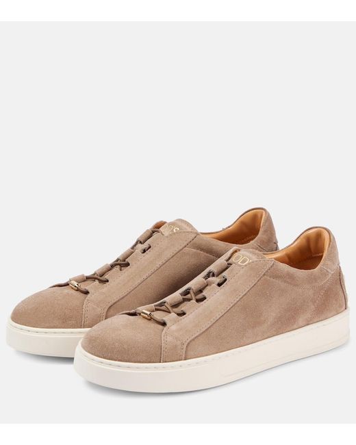 Tod's Brown Suede Sneakers