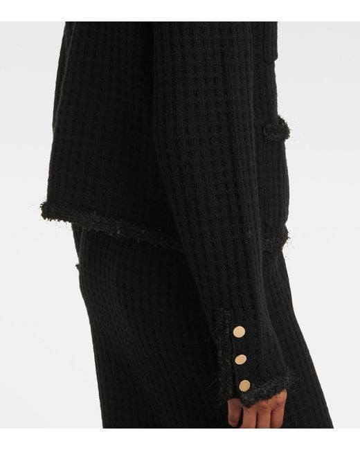 Jardin Des Orangers Black Wool And Cashmere Cardigan